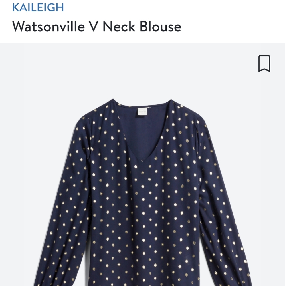 Kaileigh Watsonville V neck Blouse - Medium